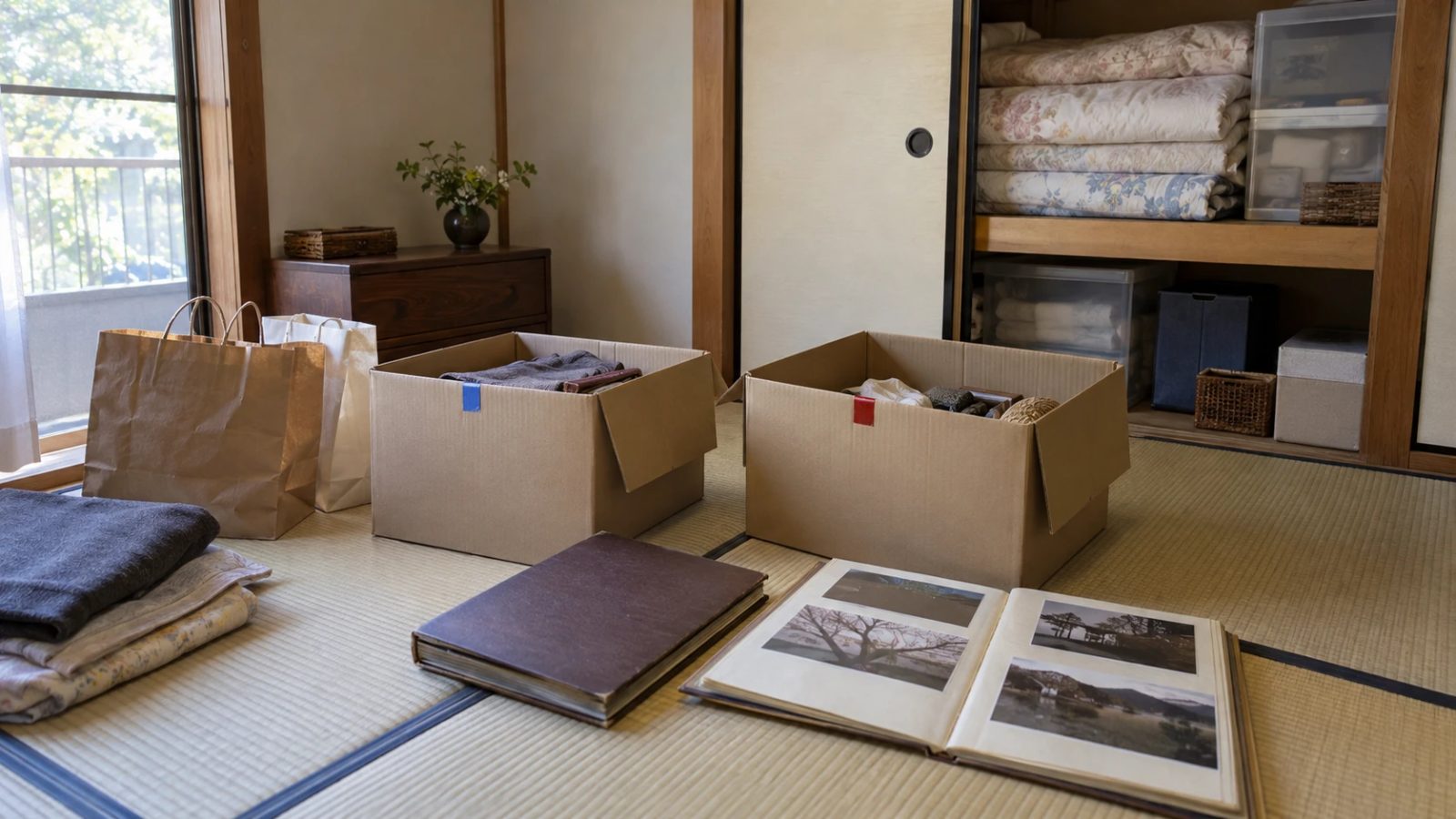 不用品・片付けの支援風景