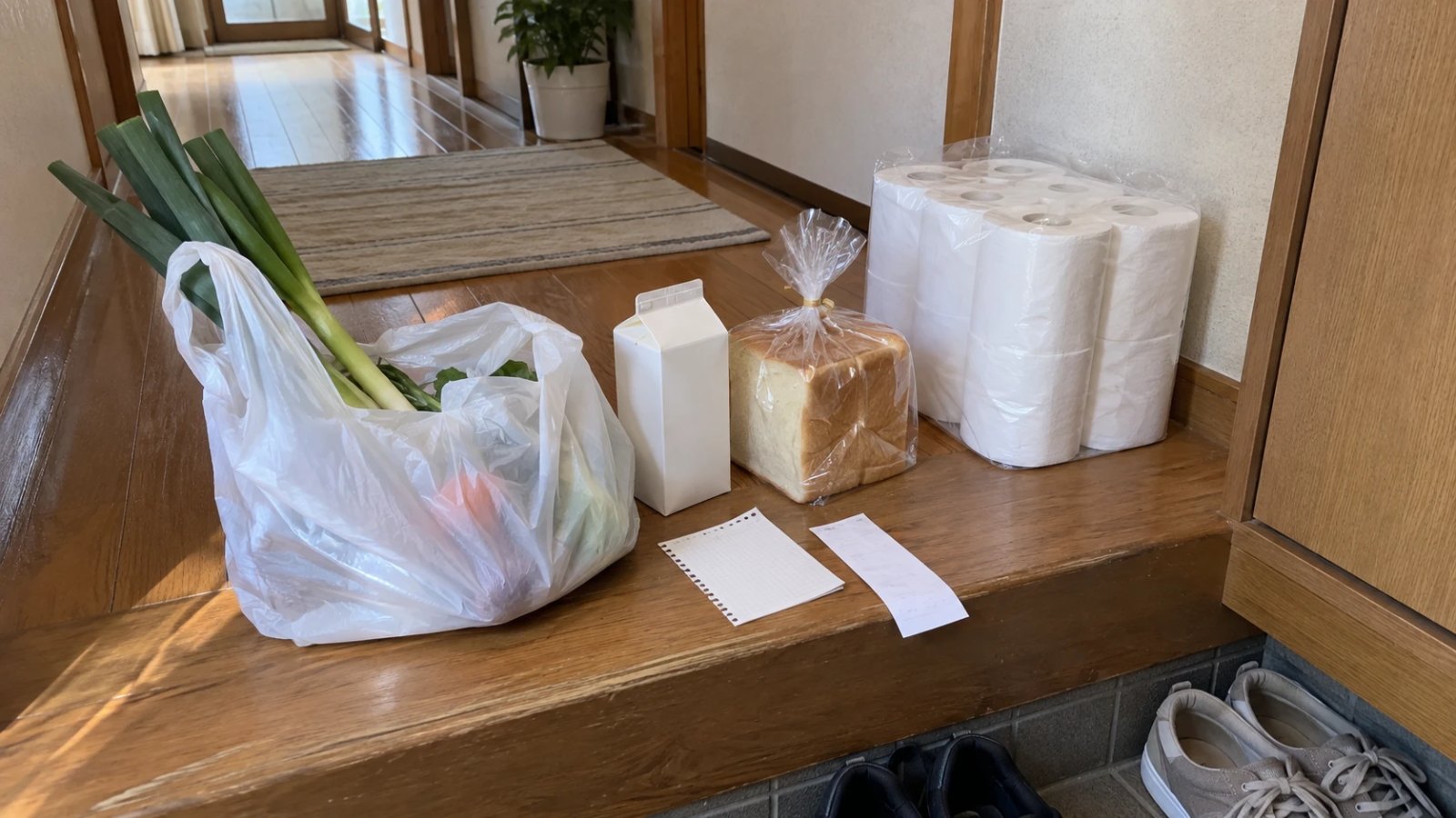 買い物のお手伝いの支援風景